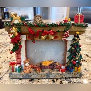 Festive Christmas Mantel Photo Frame